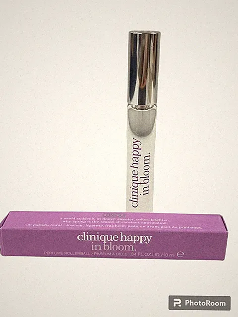 Clinique Happy In Bloom Perfume Rollerball 0.34 Oz 10 ml Women's Fragrance. NIB