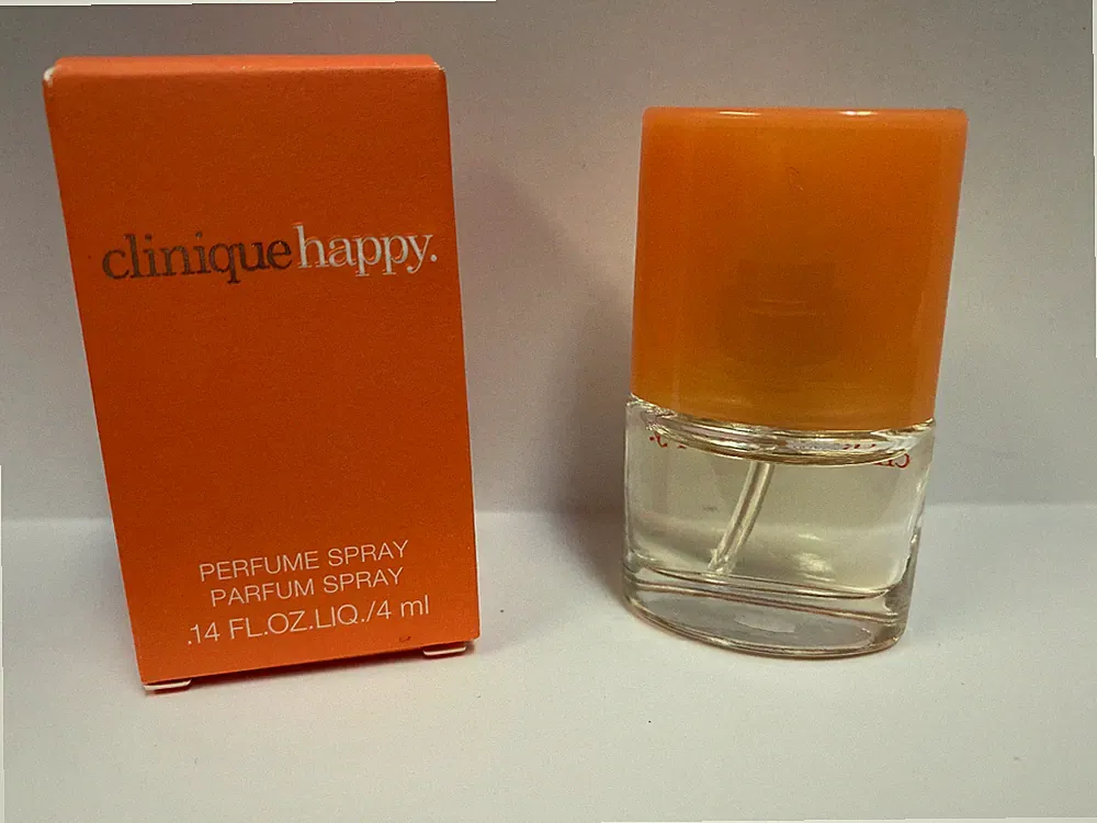 Clinique Happy Perfume Travel Size Spray 0.14 oz Boxed