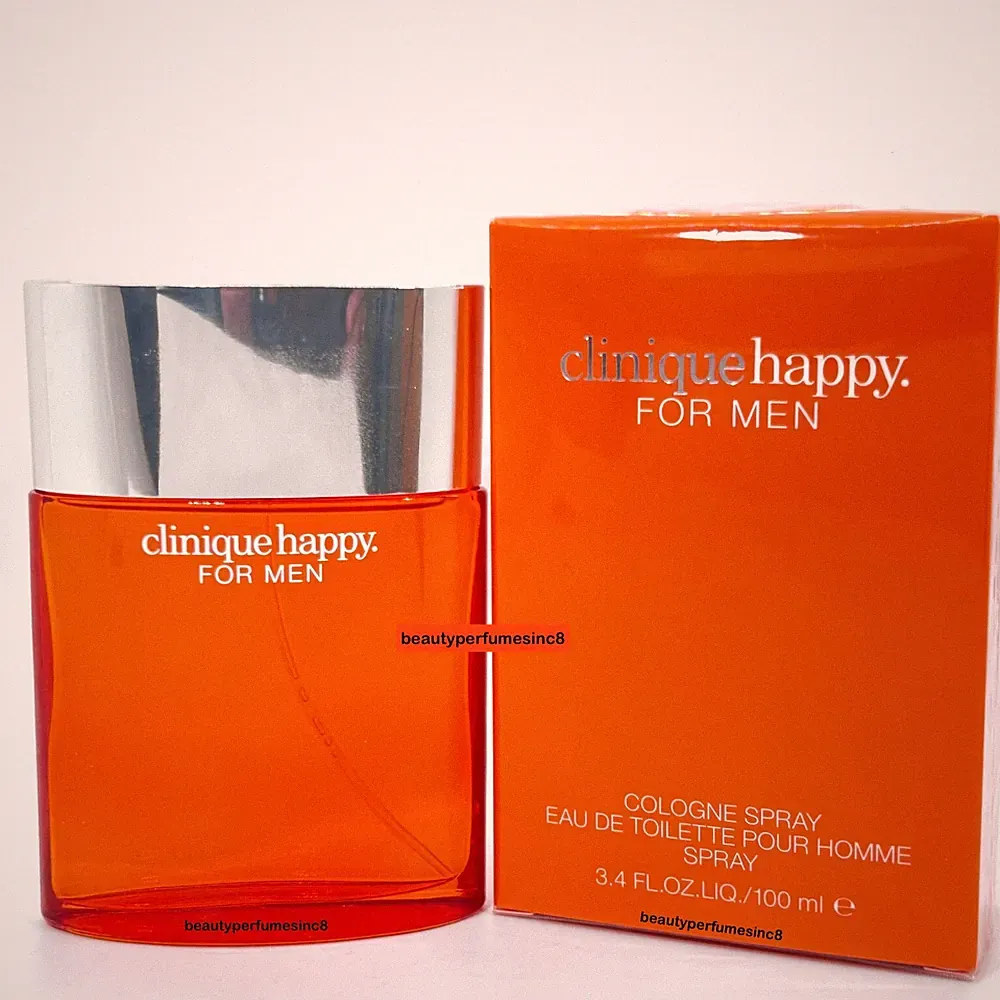CLINIQUE HAPPY Pour Homme Cologne EDT 3.4 oz 3.3 For Men Spray New in Box