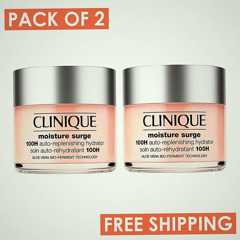 Clinique Moisture Surge 100H Auto-Replenishing Hydrator 125ml/4.2oz – Pack of 2