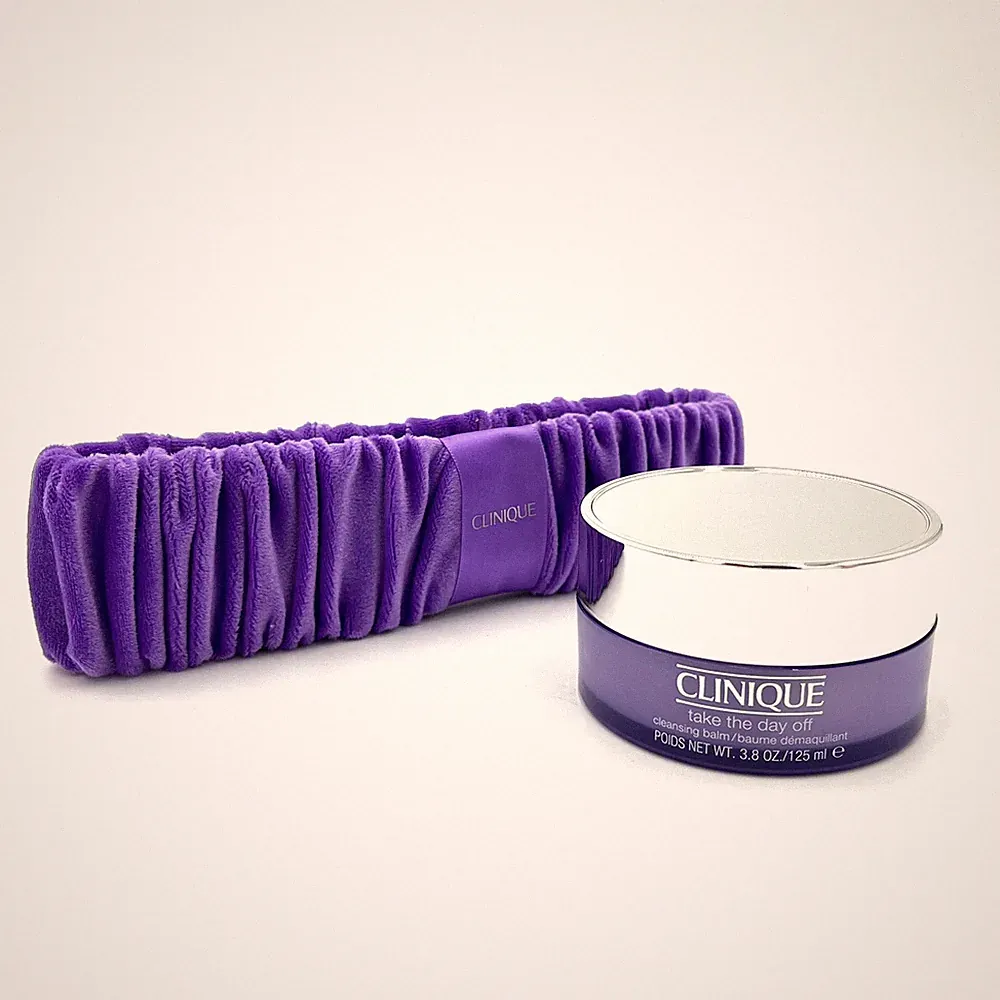 Clinique Take The Day Off Cleansing Balm & Purple Hair Band 3.8oz / 125ml